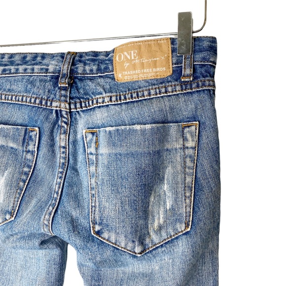 ONE TEASPOON Trashed Freebirds in Cobain Distressed Zip
Ankle Jeans size 26 - Picture 10 of 16